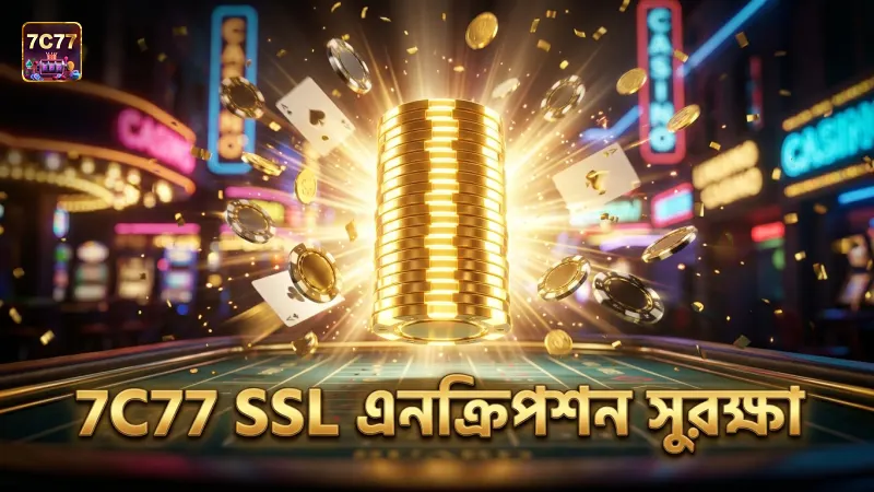 7C77 এর SSL এনক্রিপশন খেলোয়াড়দের তথ্য সুরক্ষা নিশ্চিত করে।