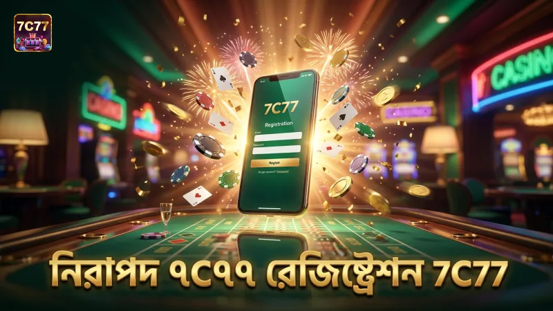 7C77 রেজিস্ট্রেশন মাধ্যমে নিরাপদ অ্যাকাউন্ট তৈরি করা হয়।