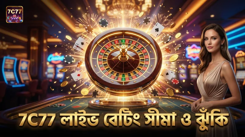 7C77 লাইভ টেবিলে বেটিং অপশনের সীমা ও ঝুঁকি বুঝুন।