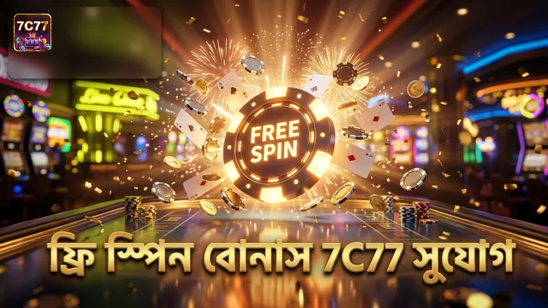 ফ্রি স্পিন কেনার মাধ্যমে বোনাস জেতার সুযোগ বাড়ান 7C77-এ