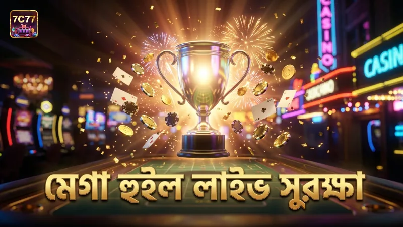 লাইভ সেশনে মেগা হুইল গেম প্লে নিরাপত্তার প্রতীক