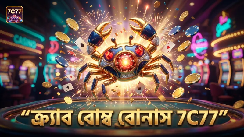 ক্র্যাব বোম্ব বোনাস সক্রিয়করণে 7C77 এর সহায়তা