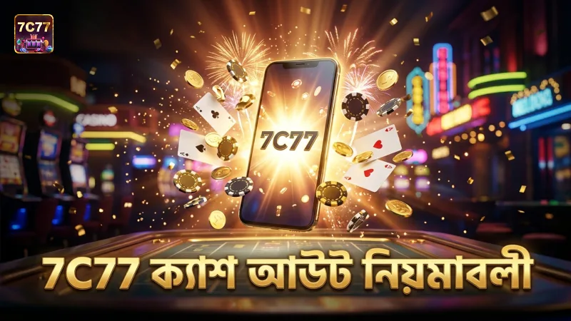 7C77 প্ল্যাটফর্মে ক্যাশ আউটের সময়সীমা ও নিয়ম সঠিকভাবে মেনে চলুন।